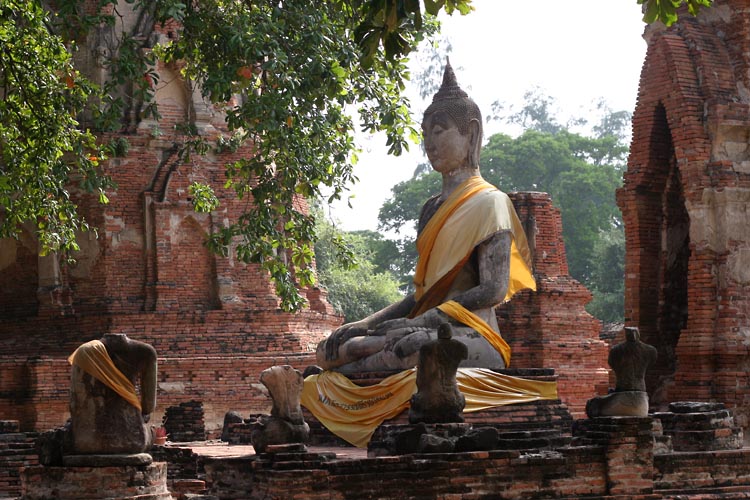 A Large Buddha at Ayuthaya
